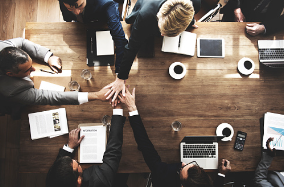 Team working together